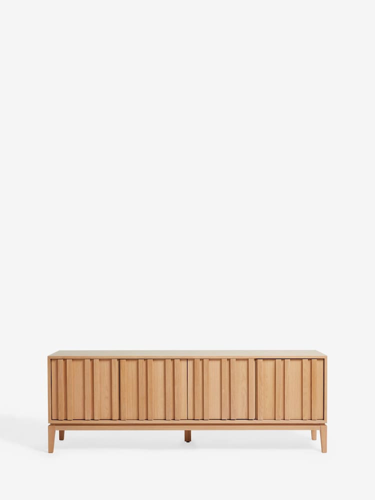 Jasper Conran London Oak Belgrave Wide TV Unit - Image 10 of 10