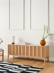 Jasper Conran London Oak Belgrave Wide TV Unit - Image 3 of 10