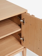Jasper Conran London Oak Belgrave Wide TV Unit - Image 5 of 10