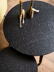 Rockett St George Black Leopard Print Coffee Nest - Image 3 of 3