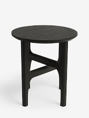 Clarke and Clarke Black Mango Wood Calisto Side Table - Image 4 of 6