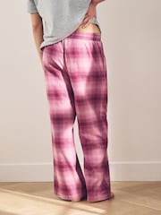 Pink Check Soft Pyjama Bottoms with Wool - Image 3 of 6