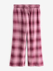 Pink Check Soft Pyjama Bottoms with Wool - Image 4 of 6