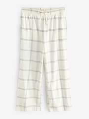 Ecru Check Soft Pyjama Bottoms with Wool - Image 5 of 7