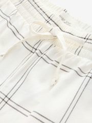 Ecru Check Soft Pyjama Bottoms with Wool - Image 6 of 7