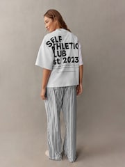 self. Black/White 100% Cotton Short Sleeve Pyjamas - Image 1 of 13