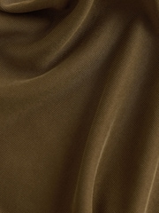 Olive Green Sandwash Button Through Pyjamas - Image 9 of 10