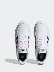 adidas White Breaknet Trainers - Image 3 of 8