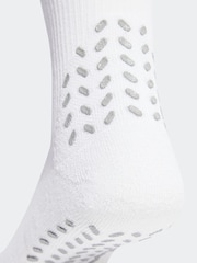 adidas White Football Grip Print CU Socks - Image 3 of 3