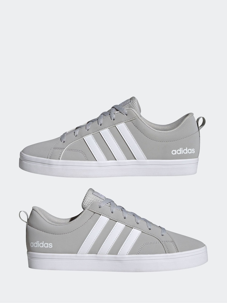 adidas Grey VS Pace Trainers - Image 3 of 10