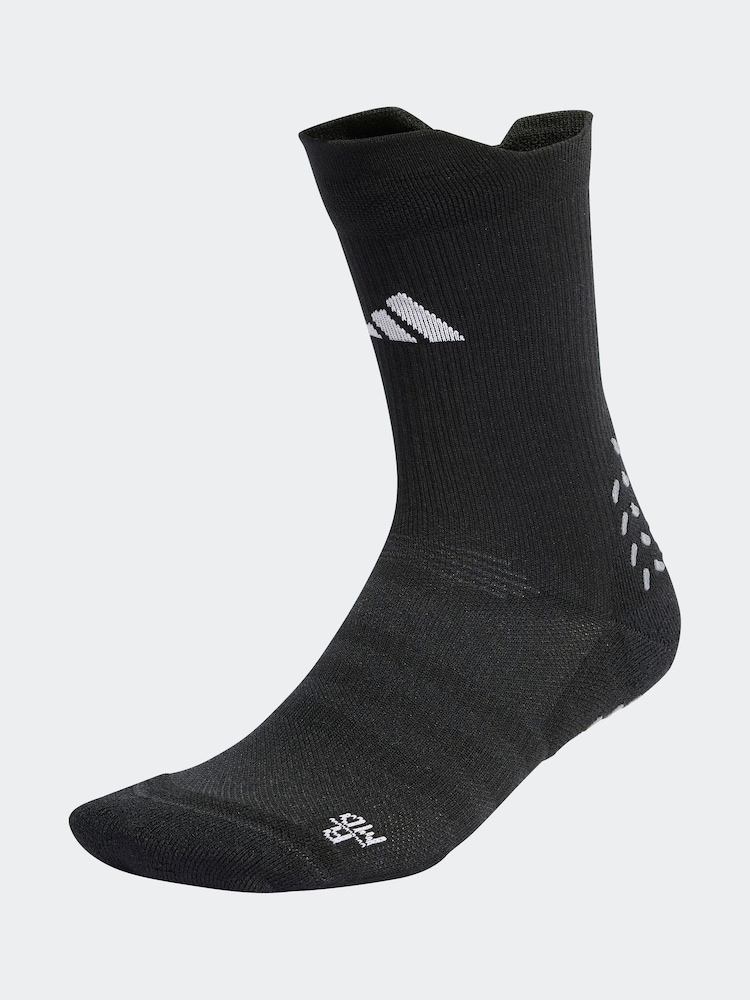 adidas Black Football Grip Print CU Socks - Image 1 of 3
