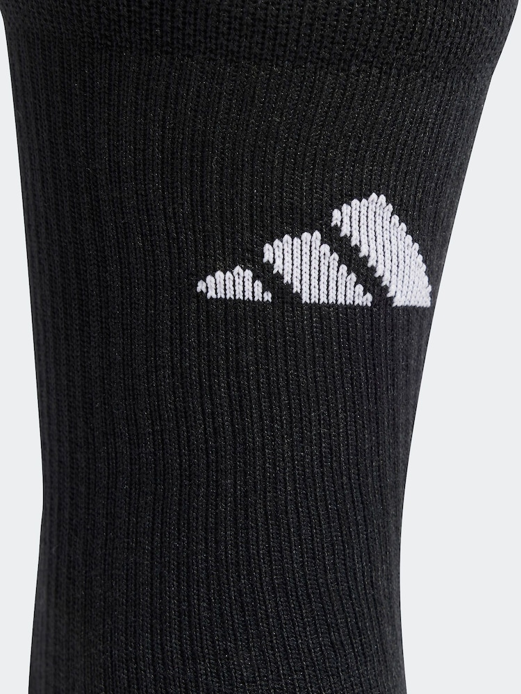 adidas Black Football Grip Print CU Socks - Image 2 of 3