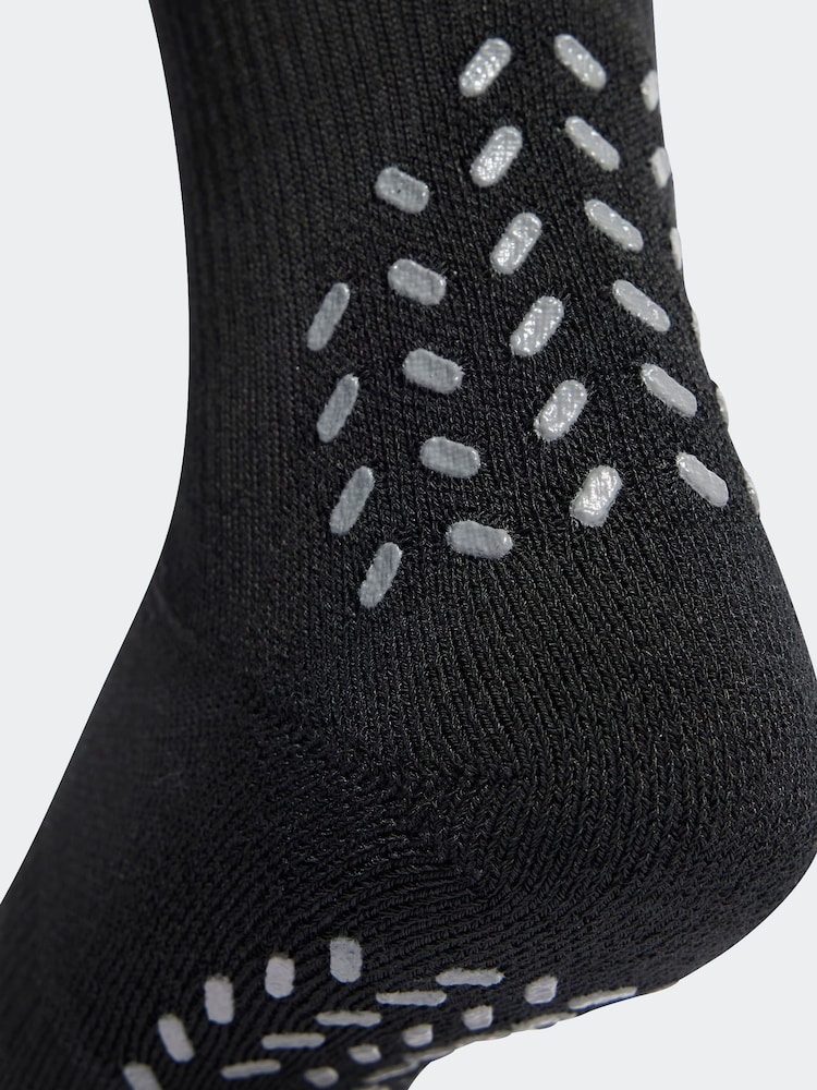 adidas Black Football Grip Print CU Socks - Image 3 of 3