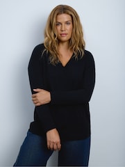 Live Unlimited V-Neck Knitted Jumper - Attēls 1 no 3