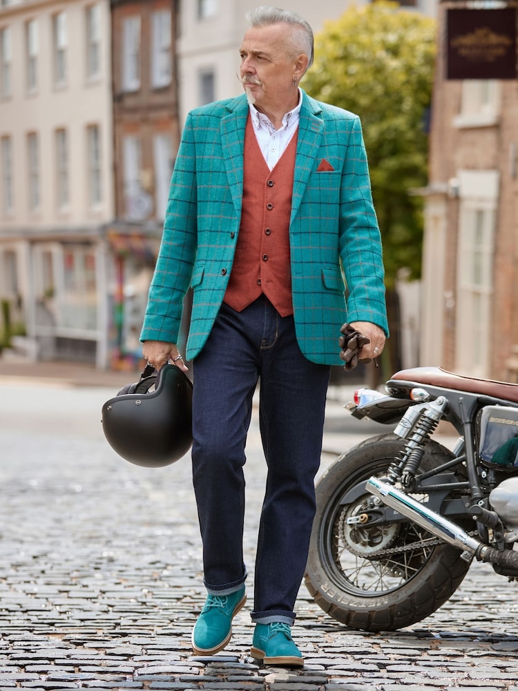 Joe Browns Green Opulent Check Blazer - Image 2 of 7 Joe Browns Green Opulent Check Blazer - Image 2 of 7