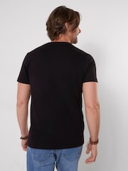 Joe Browns Black Floral Guitar T-Shirt - Image 2 of 5