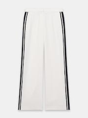 Mint Velvet White Side Stripe Wide Trousers - Image 6 of 7