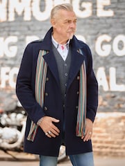 Joe Browns Blue Fortress Double Breasted Coat - Image 7 of 8