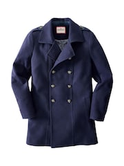 Joe Browns Blue Fortress Double Breasted Coat - Image 8 of 8