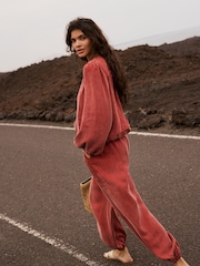 Mint Velvet Red Long Sleeve Bomber Blouse - Image 3 of 8