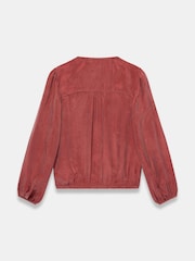 Mint Velvet Red Long Sleeve Bomber Blouse - Image 8 of 8