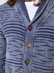 Joe Browns Blue Indigo Acid Washed Cardigan - Image 6 of 8