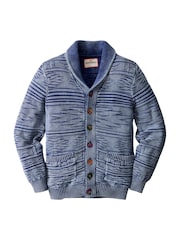 Joe Browns Blue Indigo Acid Washed Cardigan - Image 8 of 8