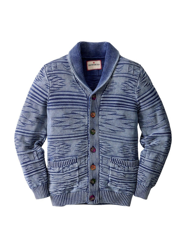 Joe Browns Blue Indigo Acid Washed Cardigan - Image 8 of 8 Joe Browns Blue Indigo Acid Washed Cardigan - Image 8 of 8