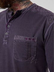 Joe Browns Purple Creative Customised Henley - Image 4 of 6