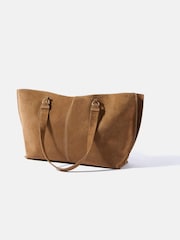 Mint Velvet Brown Billie Suede Tote Bag - Image 2 of 5