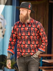 Joe Browns Guitar Line Up Print Shirt - 6суретінің 1 суреті