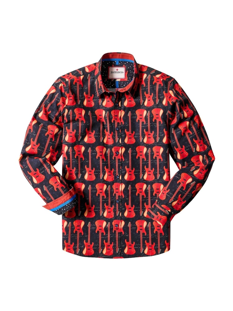 Joe Browns Guitar Line Up Print Shirt - 6суретінің 6 суреті