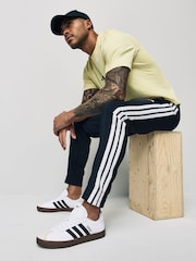 adidas Black Essentials 3-Stripes Woven Joggers - Image 4 of 6