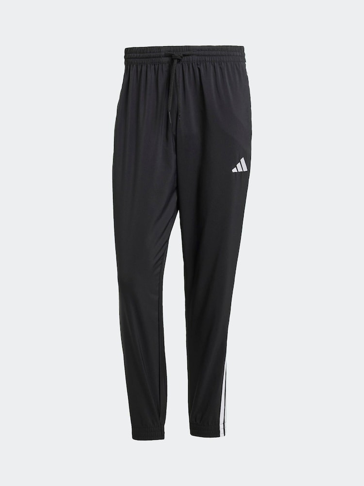 adidas Black Essentials 3-Stripes Woven Joggers - Image 6 of 6 adidas Black Essentials 3-Stripes Woven Joggers - Image 6 of 6