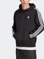 adidas Originals Black 3-Stripes Hoodie - Image 2 of 7