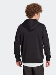 adidas Originals Black 3-Stripes Hoodie - Image 3 of 7