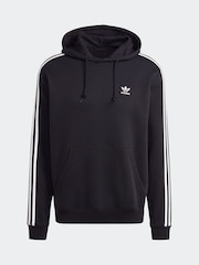 adidas Originals Black 3-Stripes Hoodie - Image 4 of 7