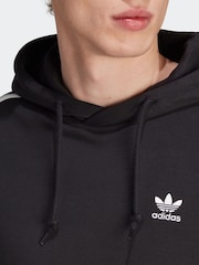 adidas Originals Black 3-Stripes Hoodie - Image 6 of 7