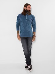 Joe Browns Incredible Customised Henley Long Sleeve T-Shirt - 5şəkildən 3 şəkil
