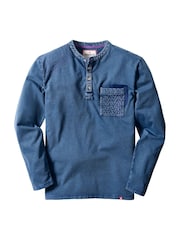 Joe Browns Incredible Customised Henley Long Sleeve T-Shirt - 5şəkildən 5 şəkil