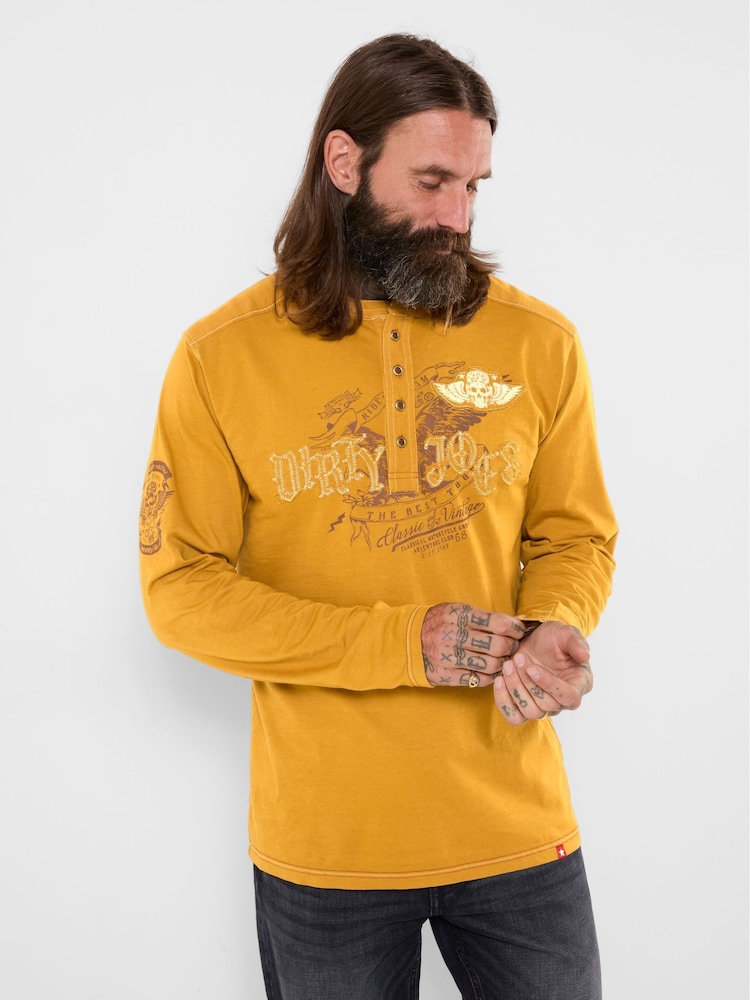 Joe Browns Dirty Joes Applique Henley - 5şəkildən 1 şəkil