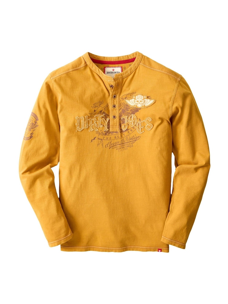 Joe Browns Dirty Joes Applique Henley - 5şəkildən 5 şəkil