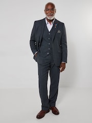 Joe Browns Blue Charming Herringbone Trousers - Image 1 of 8