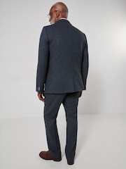 Joe Browns Blue Charming Herringbone Trousers - Image 4 of 8