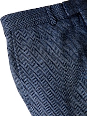 Joe Browns Blue Charming Herringbone Trousers - Image 6 of 8