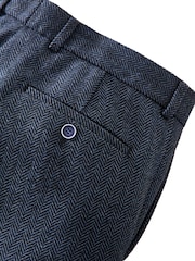 Joe Browns Blue Charming Herringbone Trousers - Image 8 of 8