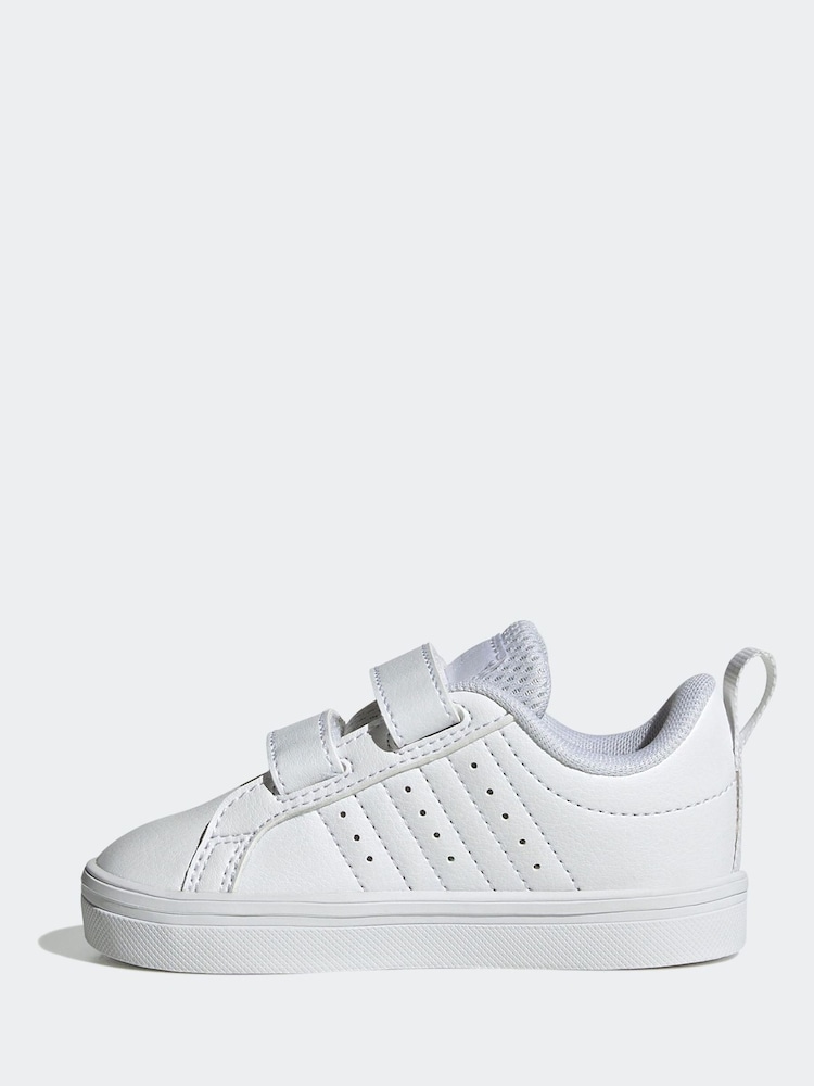 adidas White VS Pace 2.0 Trainers - Image 2 of 8