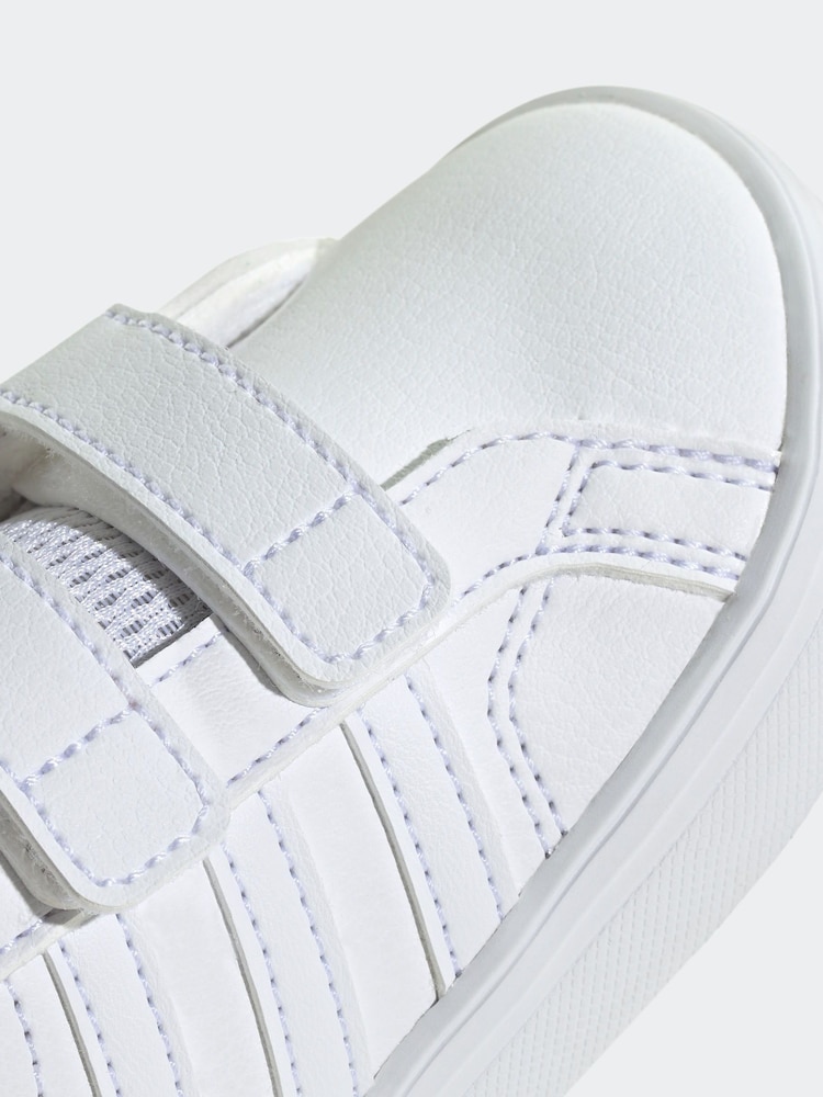 adidas White VS Pace 2.0 Trainers - Image 8 of 8