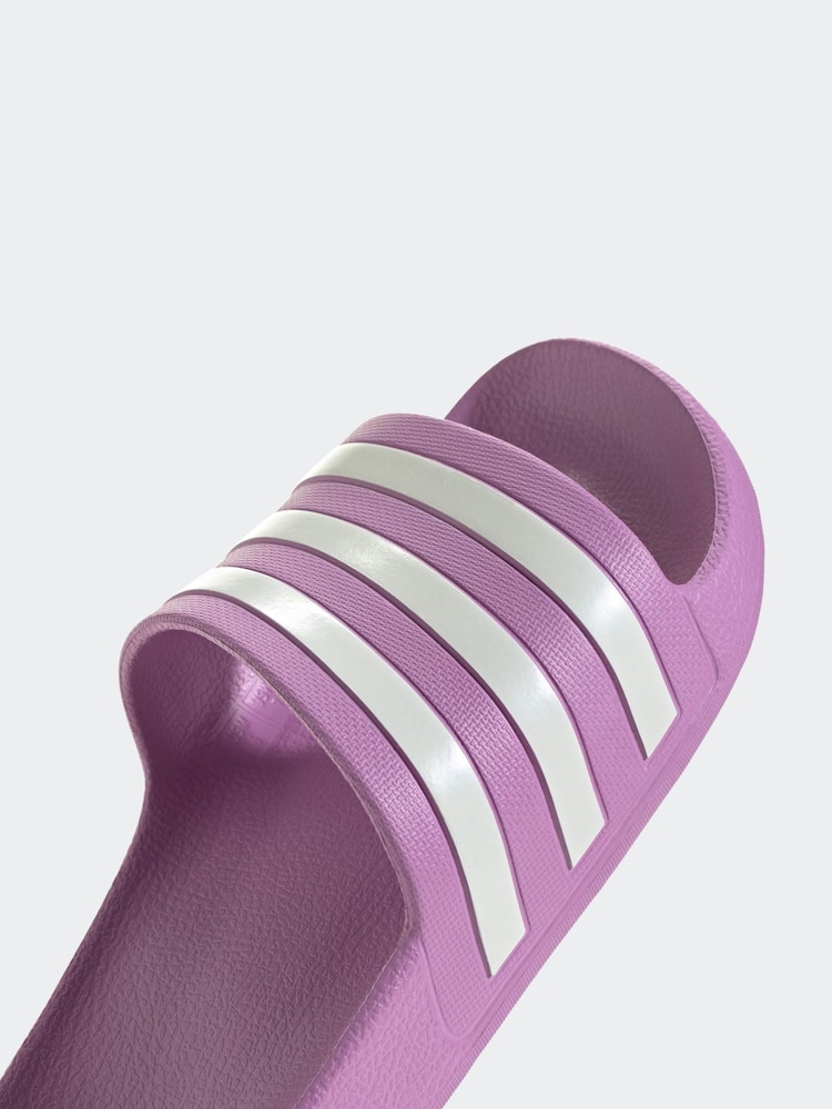 adidas Light Purple Adilette Aqua Sliders - Image 5 of 8
