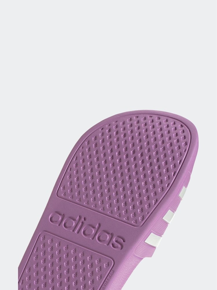 adidas Light Purple Adilette Aqua Sliders - Image 6 of 8